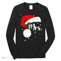 Mr Mrs Claus Christmas Couples Matching His And Her Pajamas Long Sleeve Shirt thumb 0