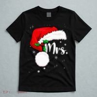 Mr Mrs Claus Christmas Couples Matching His And Her Pajamas T-Shirt thumb 5