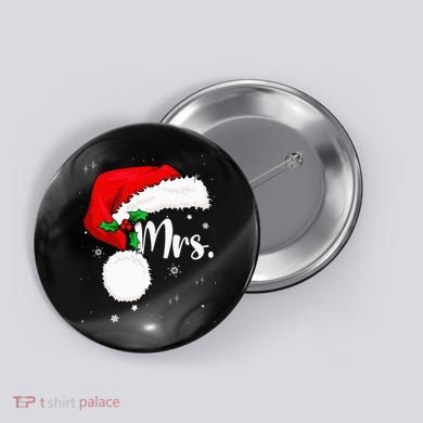 Mr Mrs Claus Christmas Couples Matching His And Her Pajamas Button