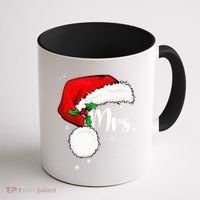 Mr Mrs Claus Christmas Couples Matching His And Her Pajamas Coffee Mug thumb 1