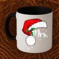 Mr Mrs Claus Christmas Couples Matching His And Her Pajamas Coffee Mug thumb 2
