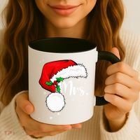 Mr Mrs Claus Christmas Couples Matching His And Her Pajamas Coffee Mug thumb 3