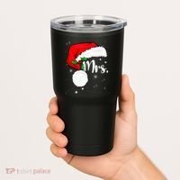 Mr Mrs Claus Christmas Couples Matching His And Her Pajamas Tumbler thumb 2