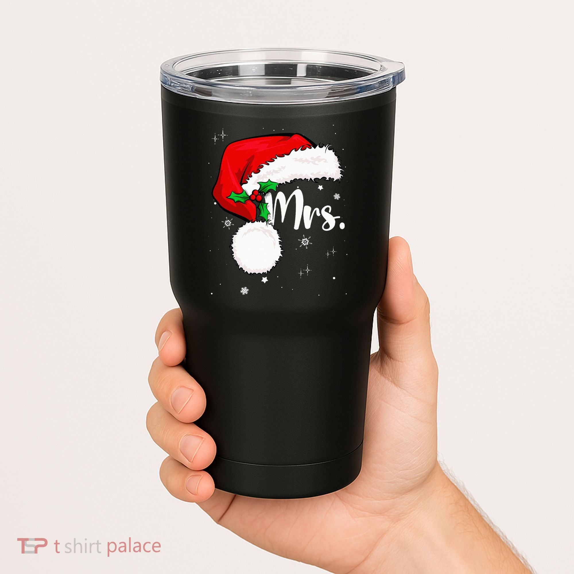 Mr Mrs Claus Christmas Couples Matching His And Her Pajamas Tumbler