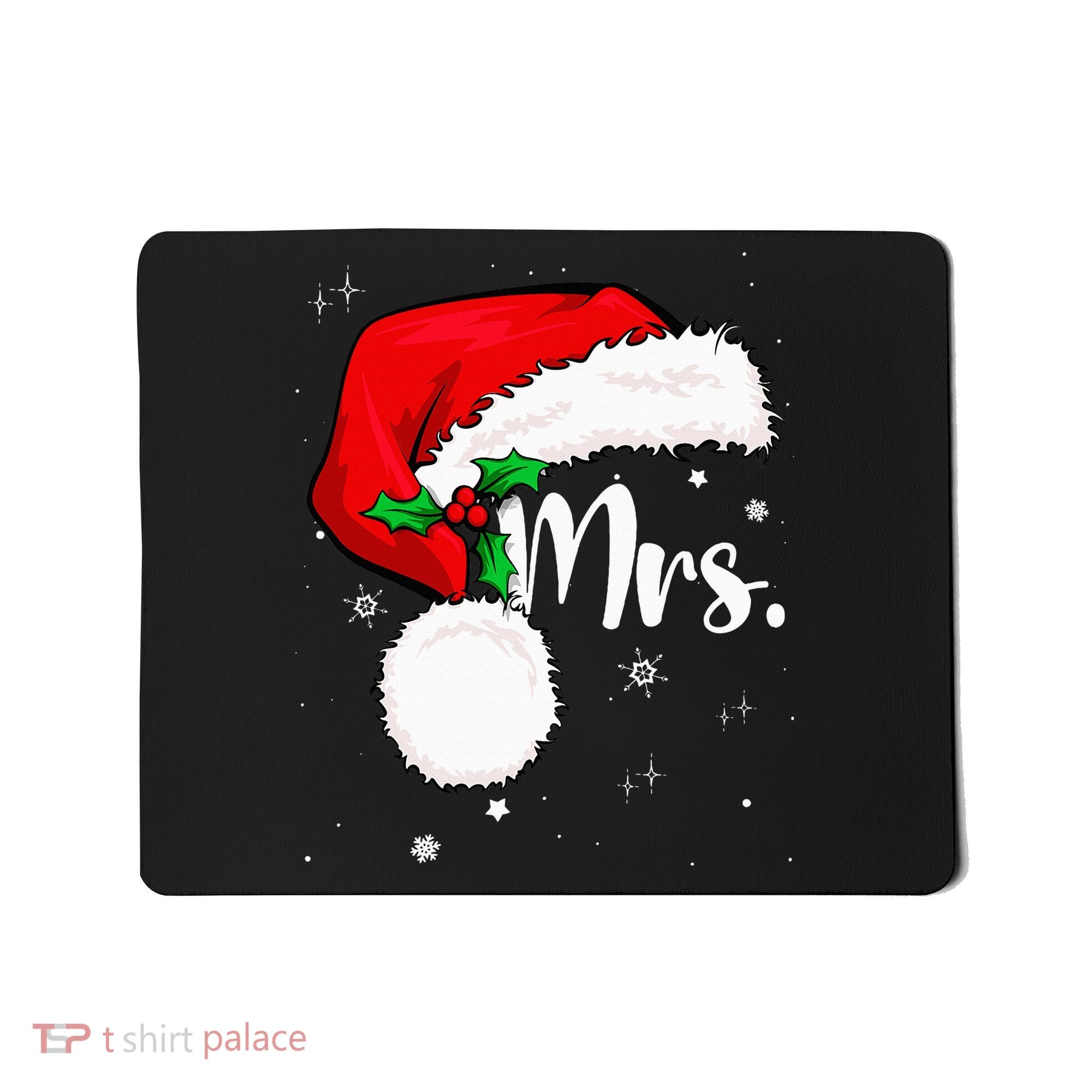 Mr Mrs Claus Christmas Couples Matching His And Her Pajamas Mousepad