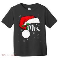 Mr Mrs Claus Christmas Couples Matching His And Her Pajamas Toddler T-Shirt thumb 0