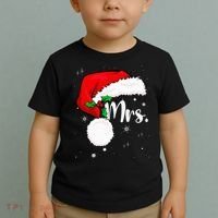 Mr Mrs Claus Christmas Couples Matching His And Her Pajamas Toddler T-Shirt thumb 2