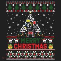 Mechanic Mechanic Christmas Tree Ugly Sweater Women's Sweatshirt thumb 2