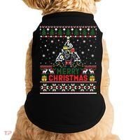 Mechanic Mechanic Christmas Tree Ugly Sweater Doggie Tank thumb 0
