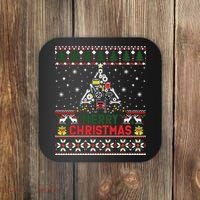 Mechanic Mechanic Christmas Tree Ugly Sweater Coaster thumb 0