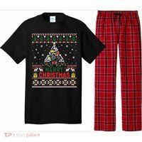 Mechanic Mechanic Christmas Tree Ugly Sweater Pajama Set thumb 0