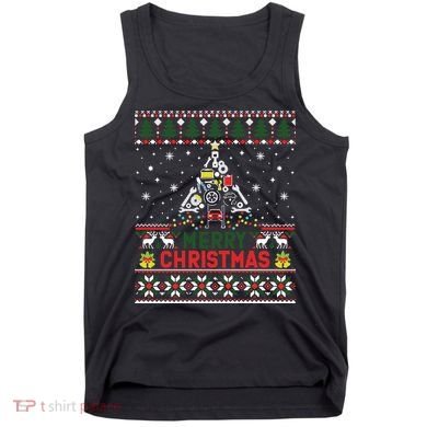 Mechanic Mechanic Christmas Tree Ugly Sweater Tank Top