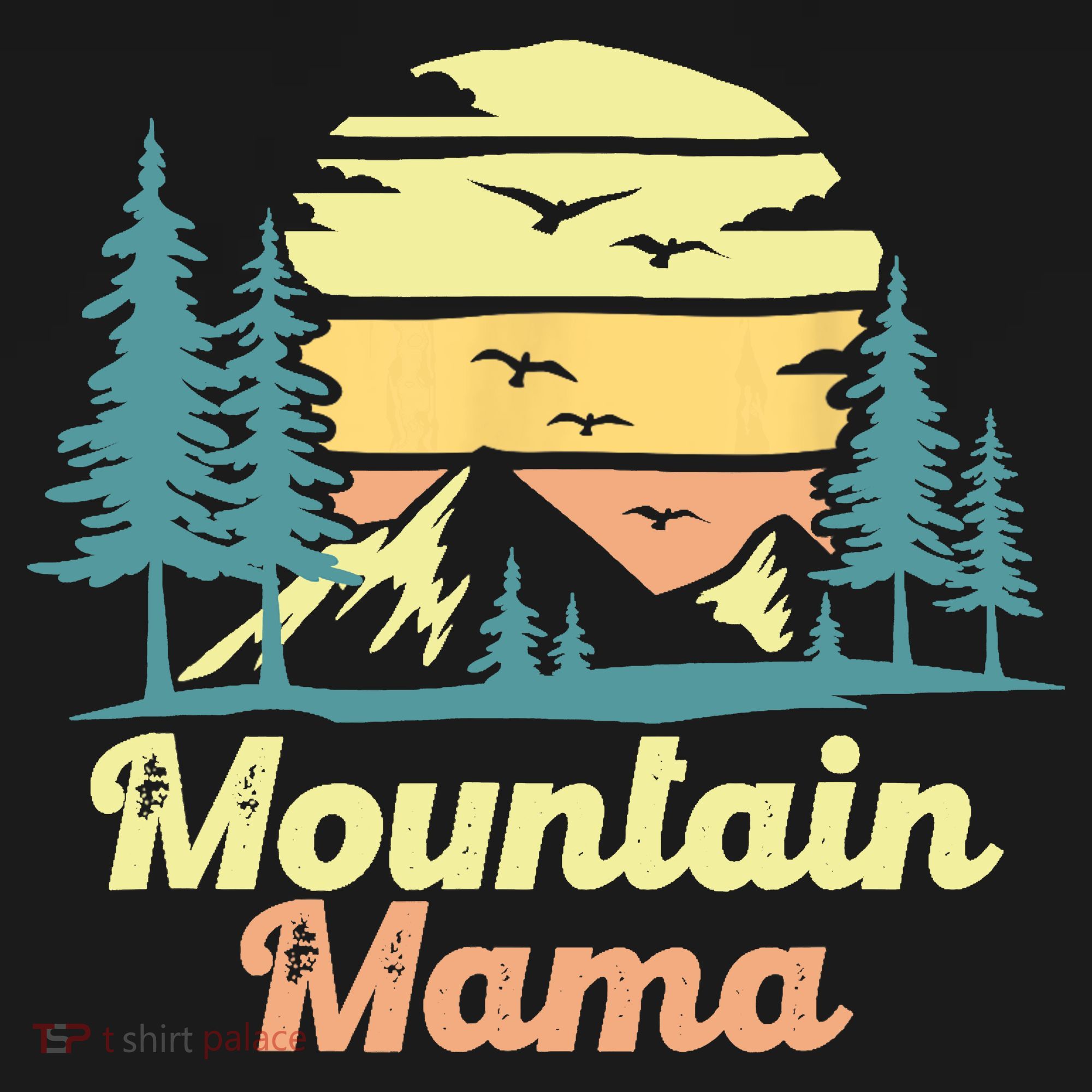 Mountain Mama Camping Hiking Mom Adventure Mothers Day Backpack