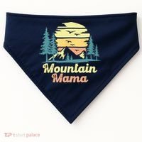 Mountain Mama Camping Hiking Mom Adventure Mothers Day USA-Made Doggie Bandana thumb 0