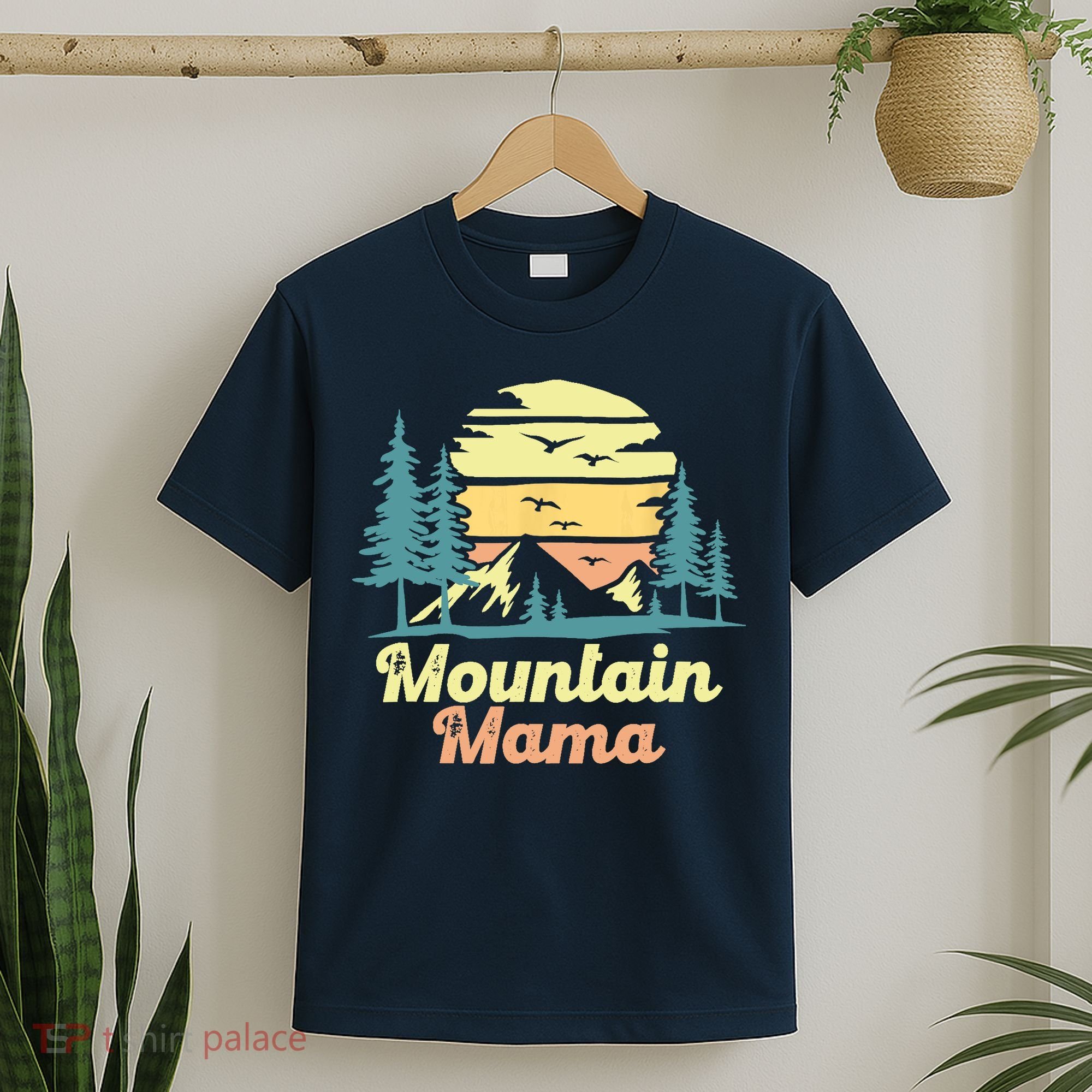 Mountain Mama Camping Hiking Mom Adventure Mothers Day T-Shirt