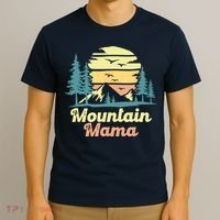 Mountain Mama Camping Hiking Mom Adventure Mothers Day T-Shirt thumb 3
