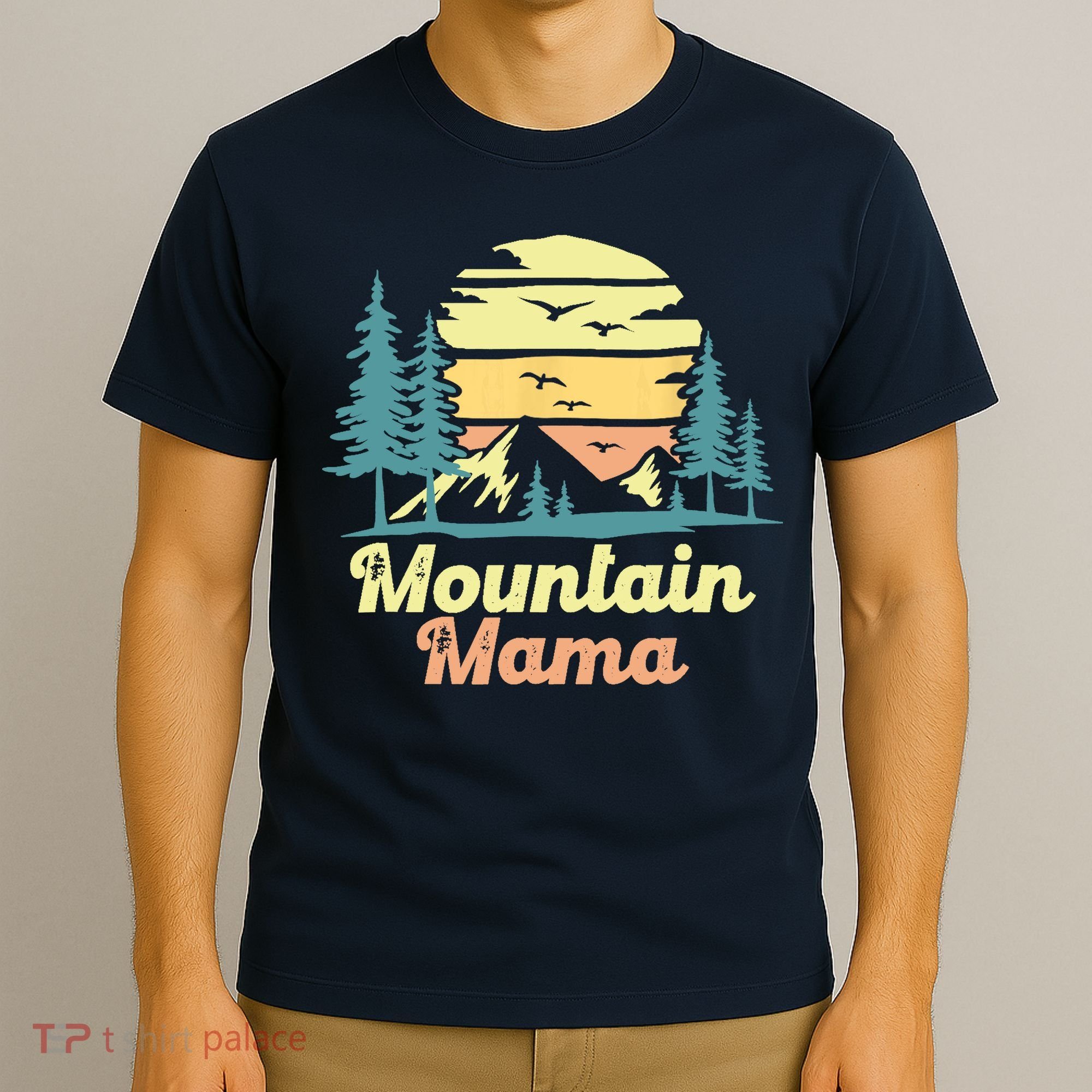 Mountain Mama Camping Hiking Mom Adventure Mothers Day T-Shirt