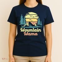 Mountain Mama Camping Hiking Mom Adventure Mothers Day T-Shirt thumb 4