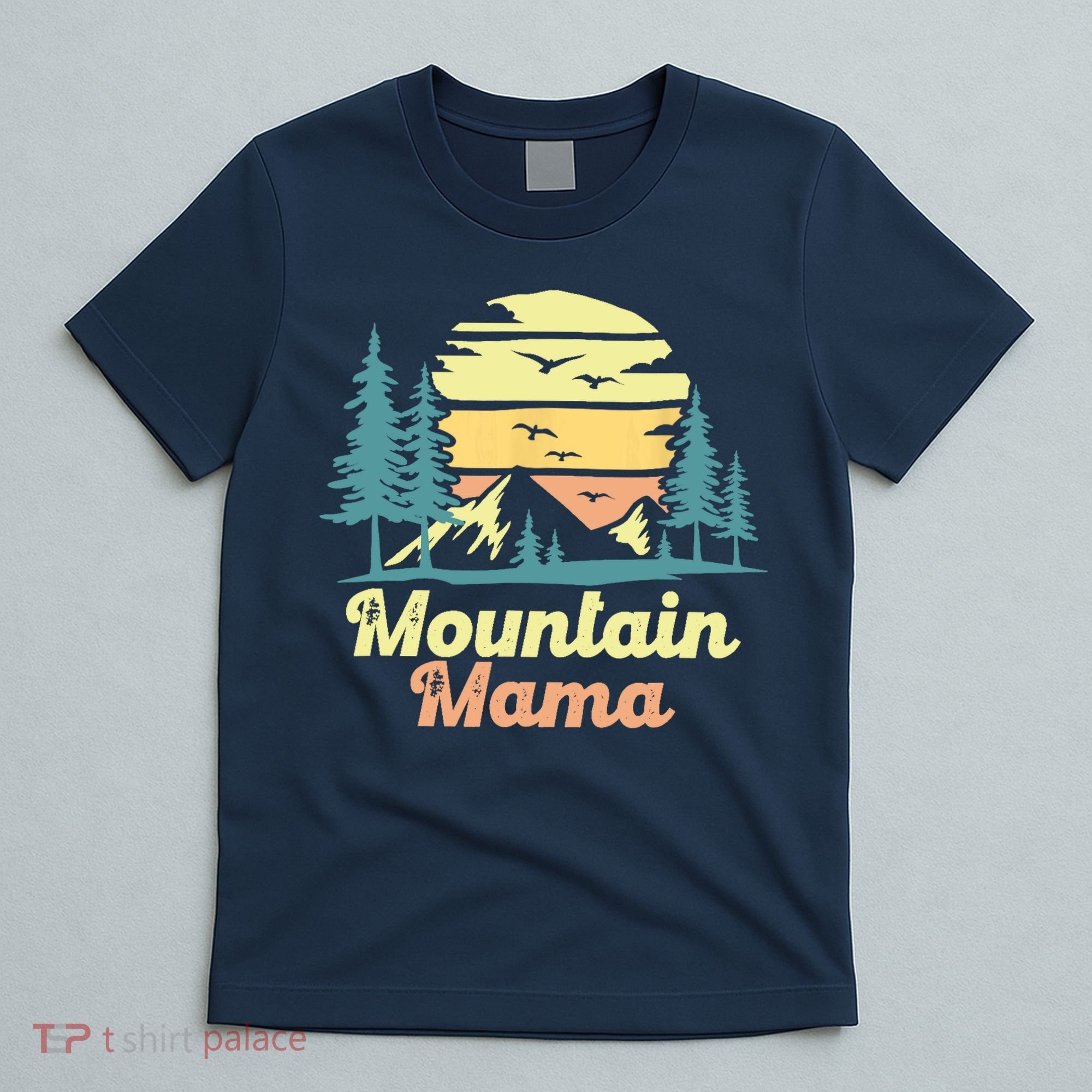 Mountain Mama Camping Hiking Mom Adventure Mothers Day T-Shirt