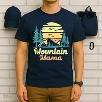 Mountain Mama Camping Hiking Mom Adventure Mothers Day T-Shirt thumb 6