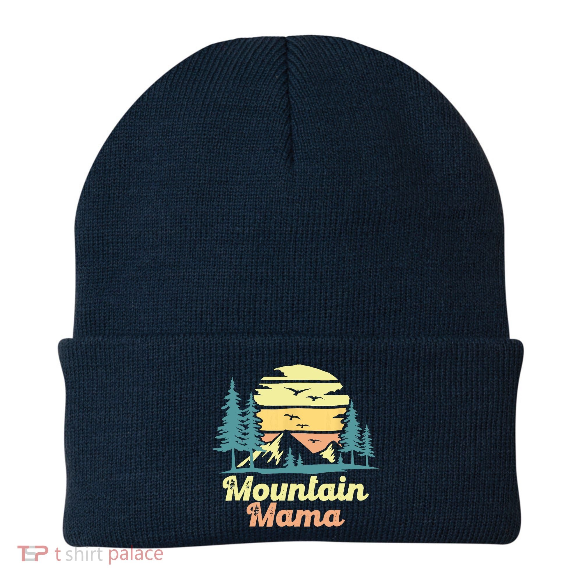 Mountain Mama Camping Hiking Mom Adventure Mothers Day Beanie