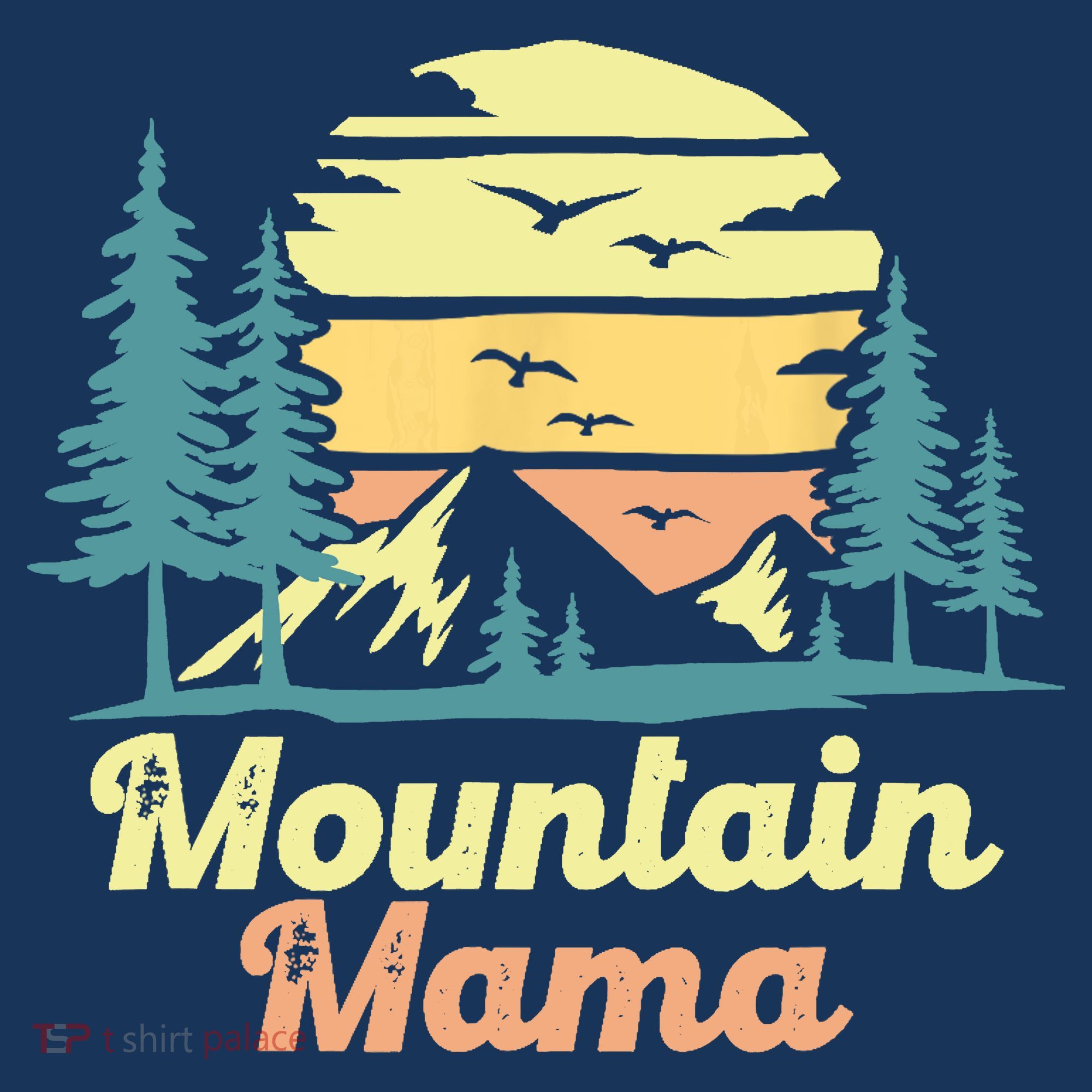 Mountain Mama Camping Hiking Mom Adventure Mothers Day Women's Hoodie