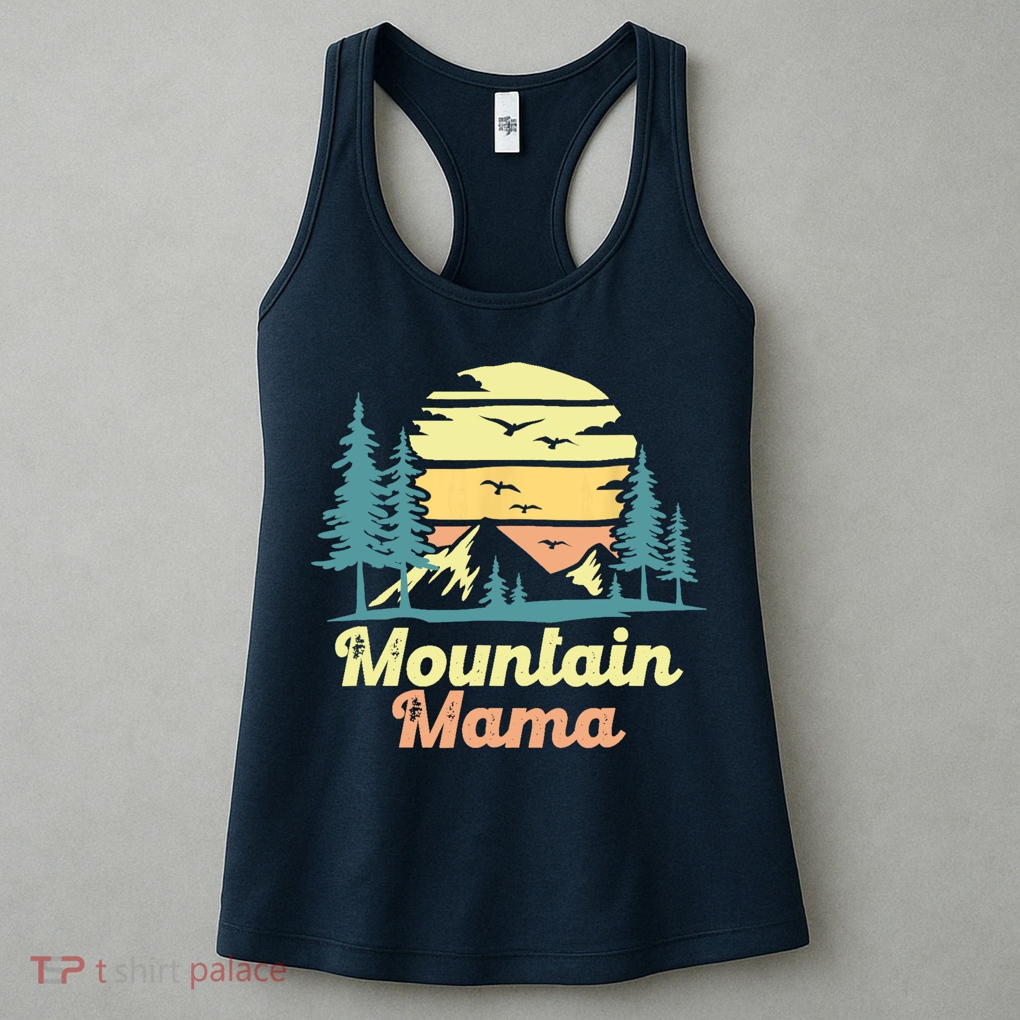 Mountain Mama Camping Hiking Mom Adventure Mothers Day Women's Tank Top