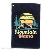 Mountain Mama Camping Hiking Mom Adventure Mothers Day Golf Towel thumb 0