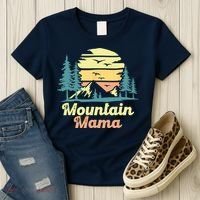 Mountain Mama Camping Hiking Mom Adventure Mothers Day Women's T-Shirt thumb 3