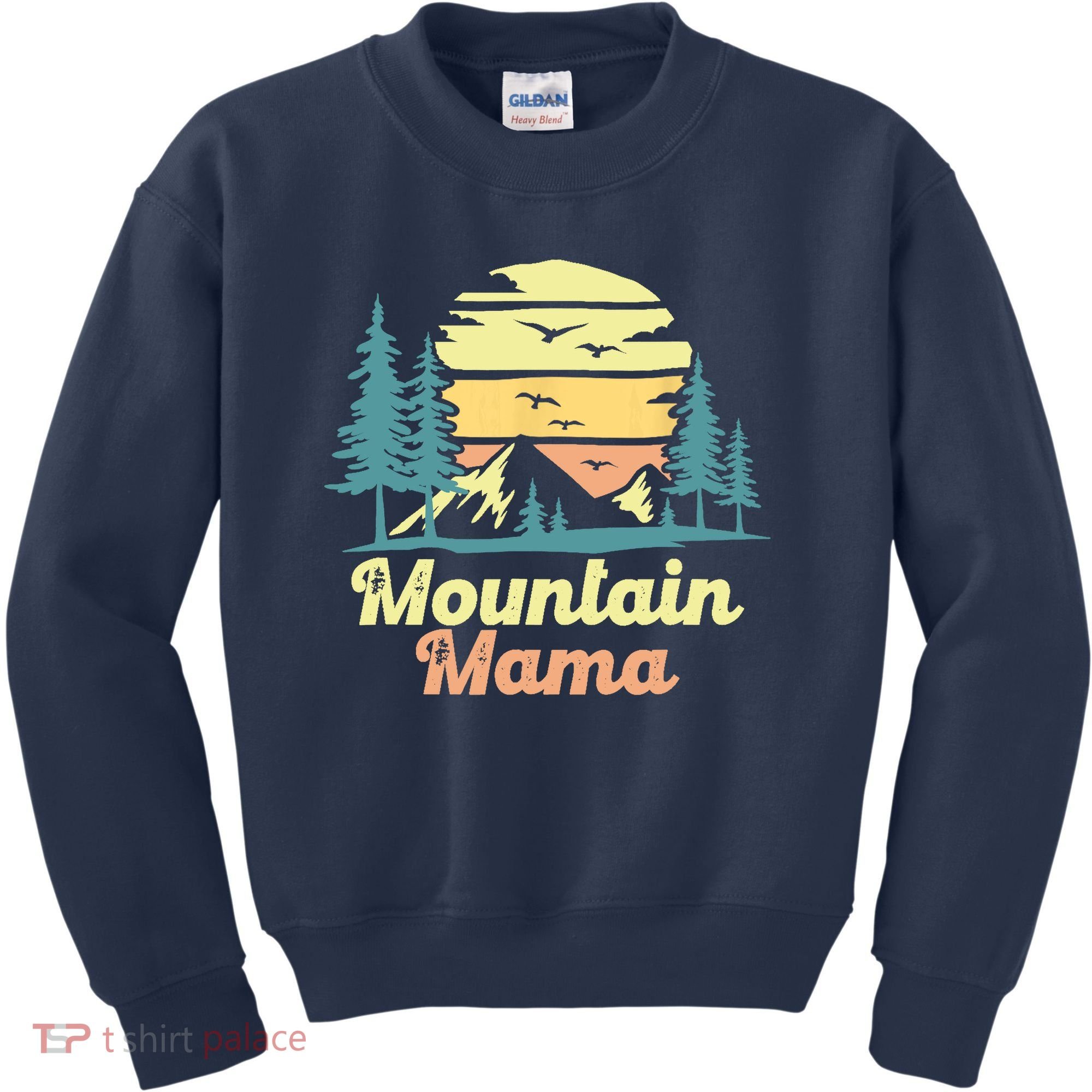 Mountain Mama Camping Hiking Mom Adventure Mothers Day Kids Sweatshirt