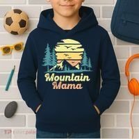 Mountain Mama Camping Hiking Mom Adventure Mothers Day Kids Hoodie thumb 2