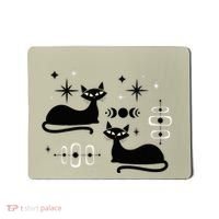 Midcentury Mid Century Cat Retro Atomic Age Space Modern Mousepad thumb 0