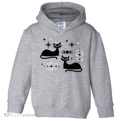 Midcentury Mid Century Cat Retro Atomic Age Space Modern Toddler Hoodie