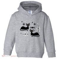 Midcentury Mid Century Cat Retro Atomic Age Space Modern Toddler Hoodie thumb 0
