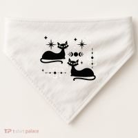 Midcentury Mid Century Cat Retro Atomic Age Space Modern USA-Made Doggie Bandana thumb 0