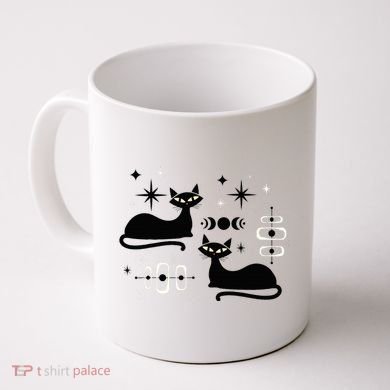 Midcentury Mid Century Cat Retro Atomic Age Space Modern Coffee Mug