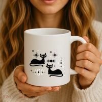 Midcentury Mid Century Cat Retro Atomic Age Space Modern Coffee Mug thumb 3