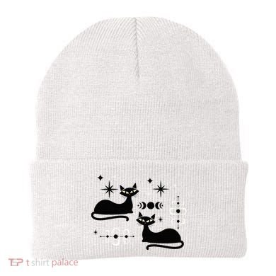 Midcentury Mid Century Cat Retro Atomic Age Space Modern Beanie