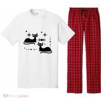 Midcentury Mid Century Cat Retro Atomic Age Space Modern Pajama Set thumb 0