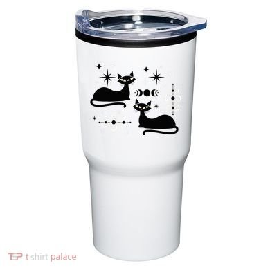 Midcentury Mid Century Cat Retro Atomic Age Space Modern Tumbler