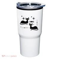 Midcentury Mid Century Cat Retro Atomic Age Space Modern Tumbler thumb 0