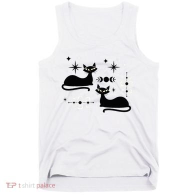 Midcentury Mid Century Cat Retro Atomic Age Space Modern Tank Top
