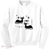Midcentury Mid Century Cat Retro Atomic Age Space Modern Kids Sweatshirt thumb 0