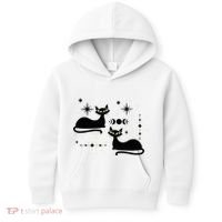 Midcentury Mid Century Cat Retro Atomic Age Space Modern Kids Hoodie thumb 0
