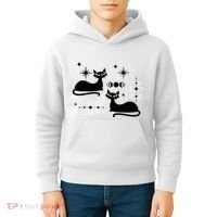Midcentury Mid Century Cat Retro Atomic Age Space Modern Kids Hoodie thumb 4