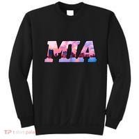 Mia Miami City Skyline Of Miami Beach Florida Sweatshirt thumb 0