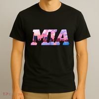 Mia Miami City Skyline Of Miami Beach Florida T-Shirt thumb 3