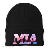 Mia Miami City Skyline Of Miami Beach Florida Beanie thumb 0