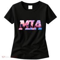 Mia Miami City Skyline Of Miami Beach Florida Women's T-Shirt thumb 0