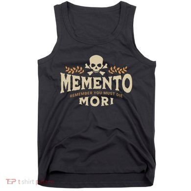 Memento Mori Catholic Design Meaning Traditional Latin Skull Tank Top